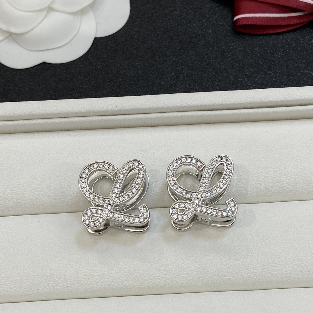 [TOP] LOEWE LOGO Earrings - 2 Colors