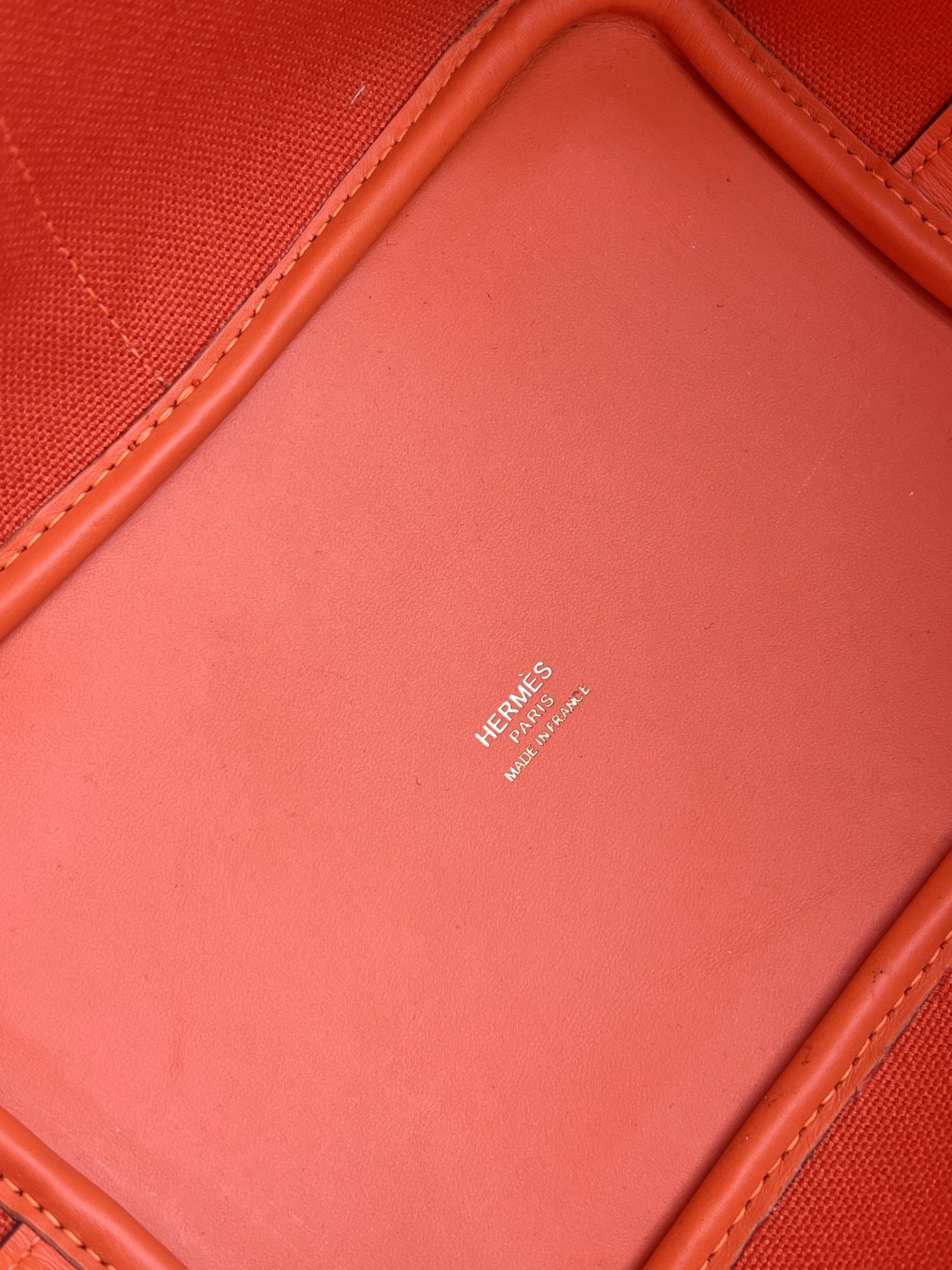 [TOP] HERMES Picotin Cargo Bag Canvas Patchwork With Swift Leather - 18CM - Orange & GHW