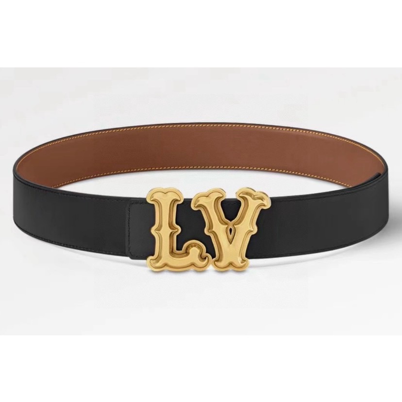 [TOP] Louis Vuitton LV Calf Leather Double-Sided Belt