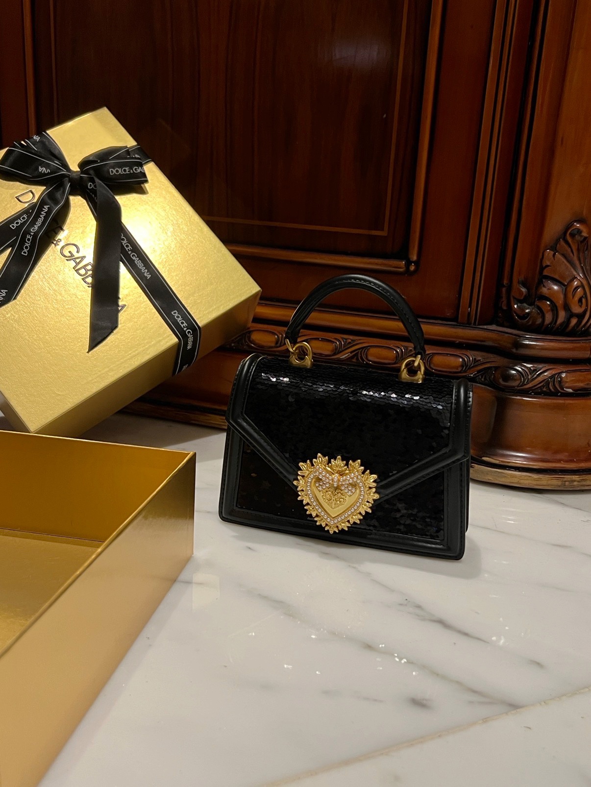 [TOP] Dolce & Gabbana D&G Handmade Bead Chain Bags 19*13·5*5cm - Two Colors