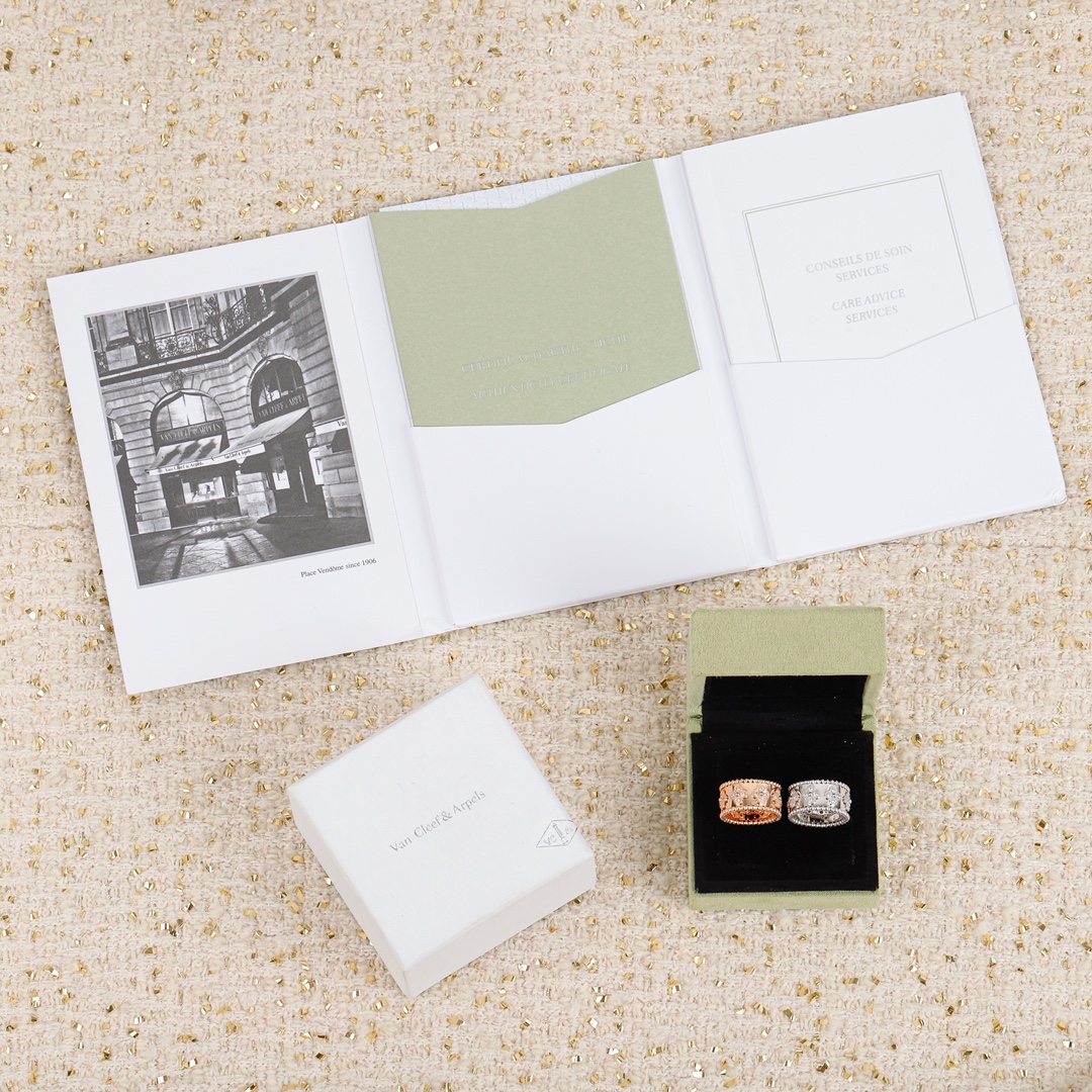 [TOP] Van Cleef & Arpels VCA Perlée Clovers Ring-2 Colors