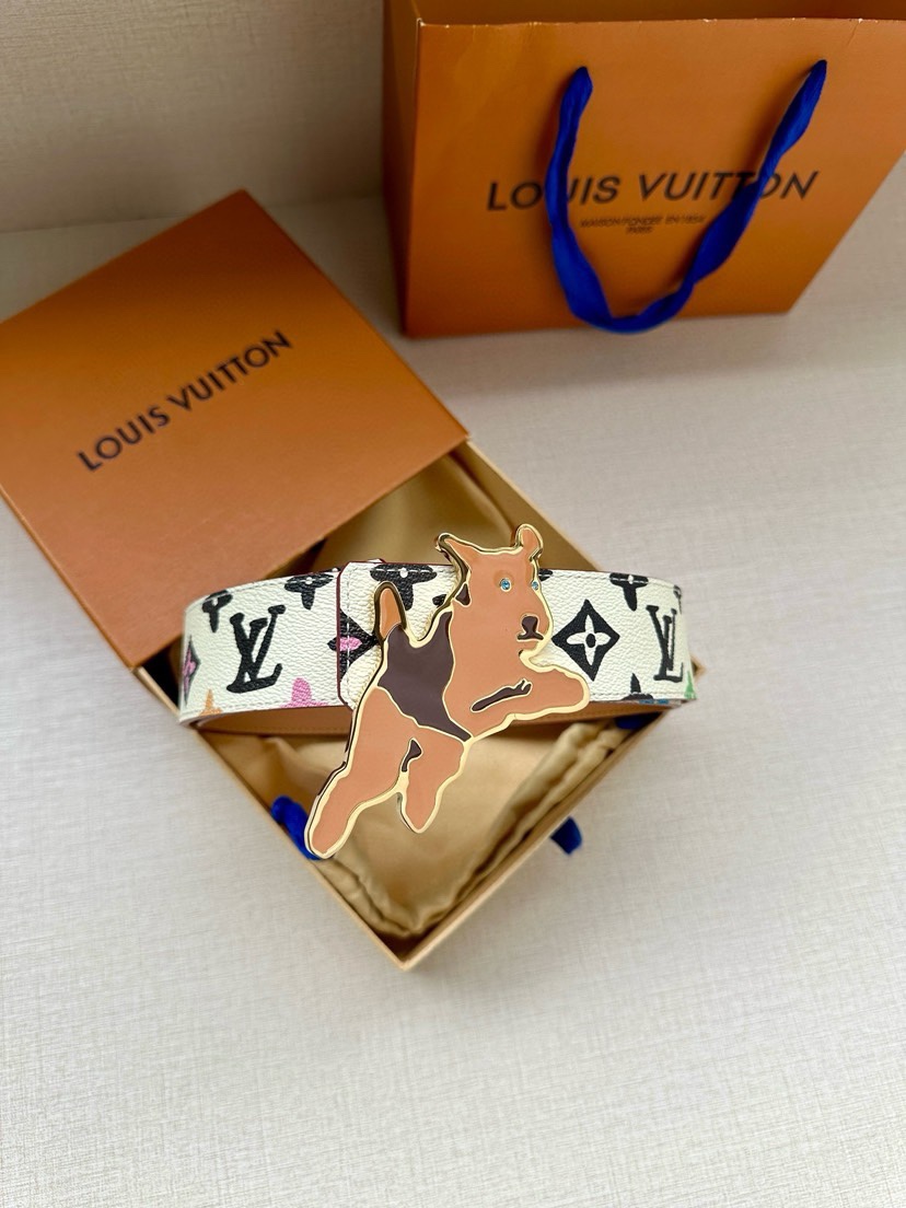 [TOP] Louis Vuitton LV Double Sided Waistband