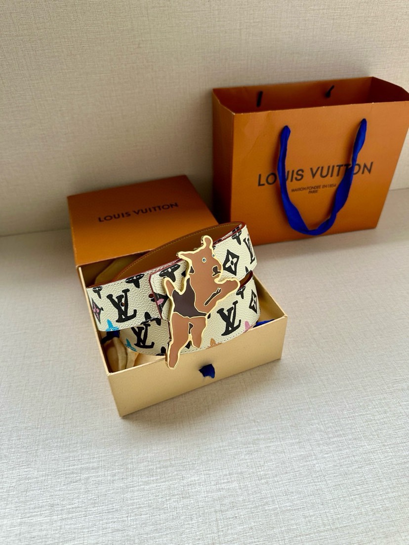 [TOP] Louis Vuitton LV Double Sided Waistband