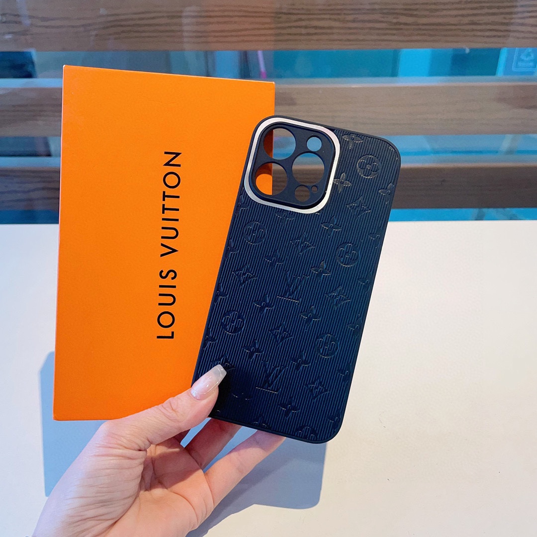 [TOP] Louis Vuitton LV  Embossing Phone Case-2 Colors