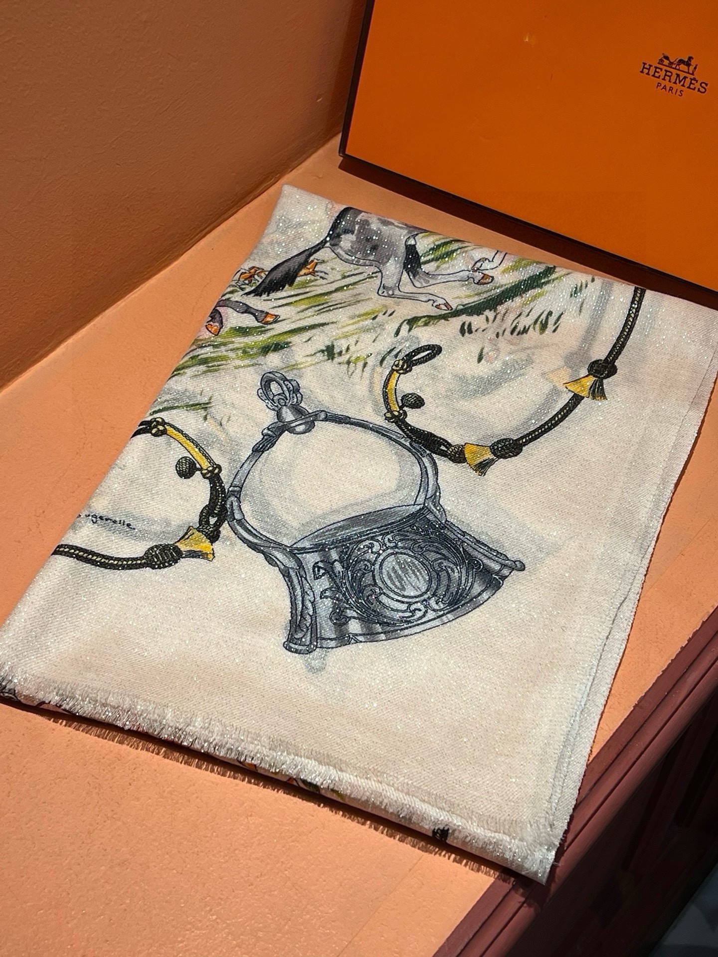 [TOP] HERMES Scarf 110 x 200 cm-2 Colors