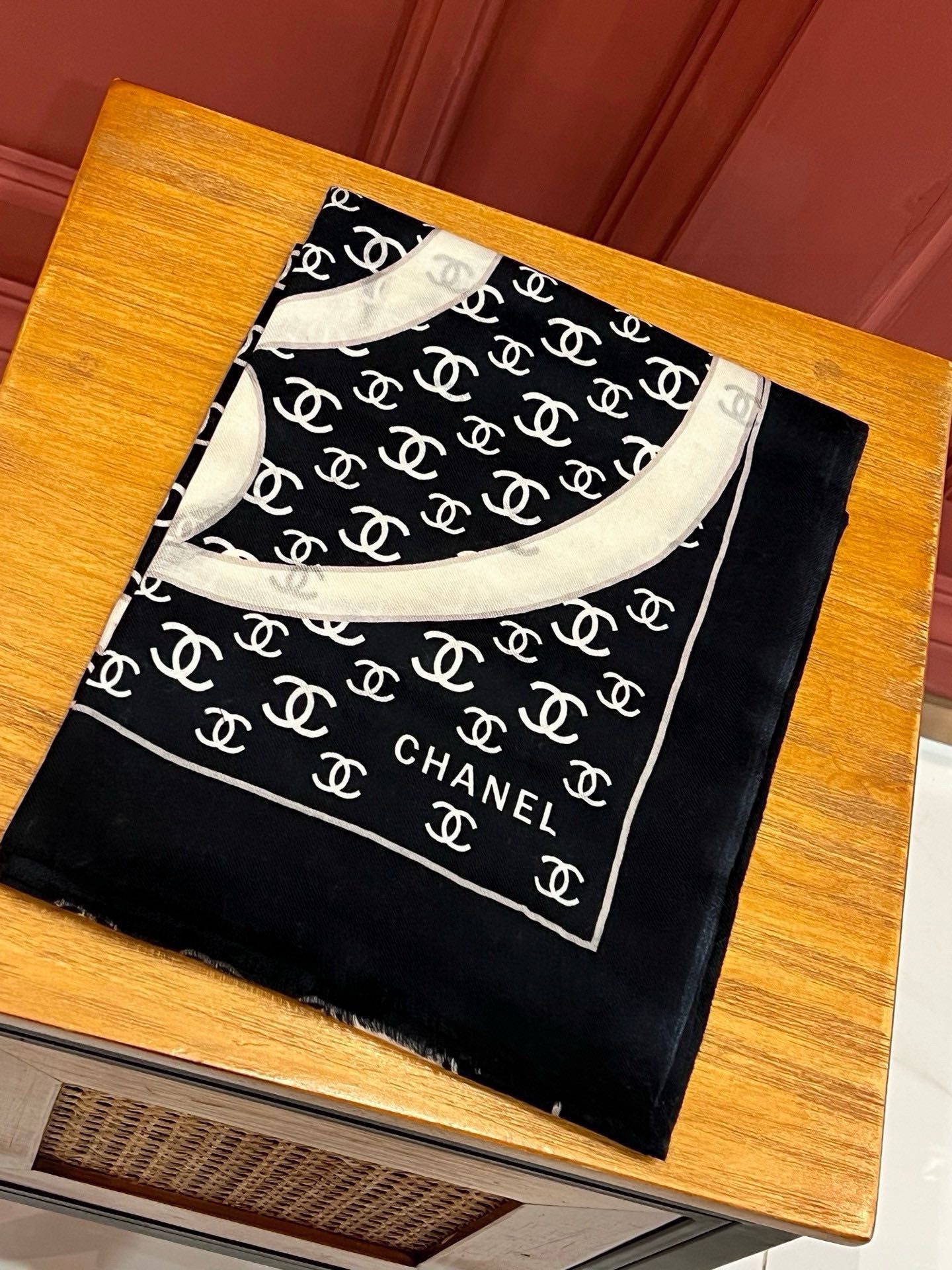 [TOP] CHANEL Cashmere Scarf 100x200cm-2 Colors