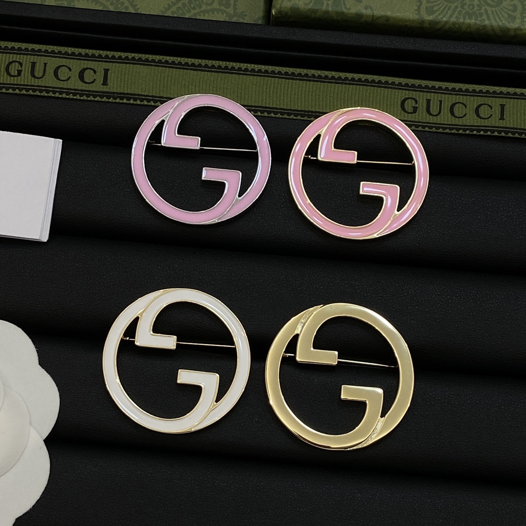 [TOP] GUCCI GG Brooch - 4 Colors