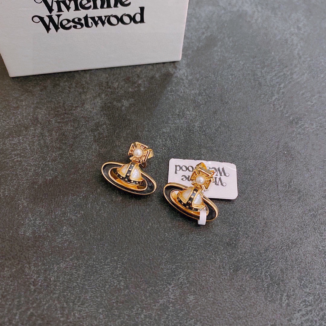 [TOP] Vivienne Westwood Saturn Earrings