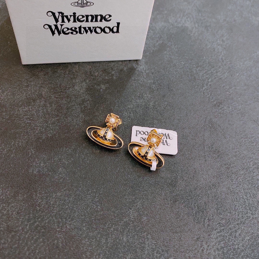[TOP] Vivienne Westwood Saturn Earrings