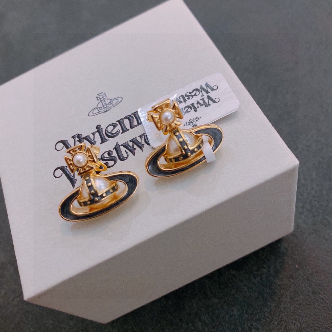 [TOP] Vivienne Westwood Saturn Earrings