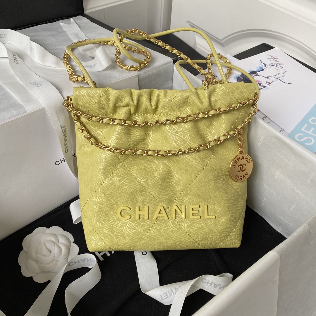 [TOP] CHANEL 22 Bag mini 19x20x6cm - 3 Color