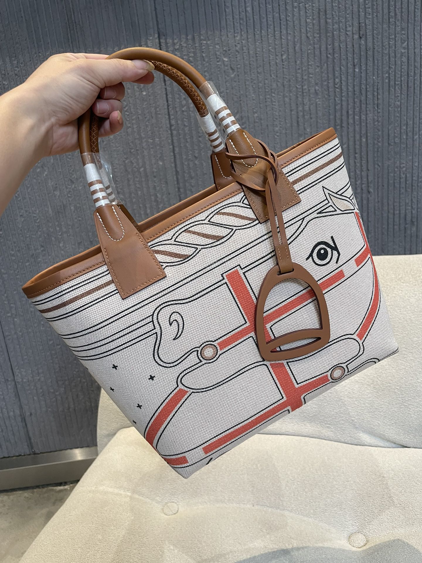 [TOP] HERMES Steeple Bag Hplume Canvas + Swift Calfskin 25x23x15cm - 12 Colors
