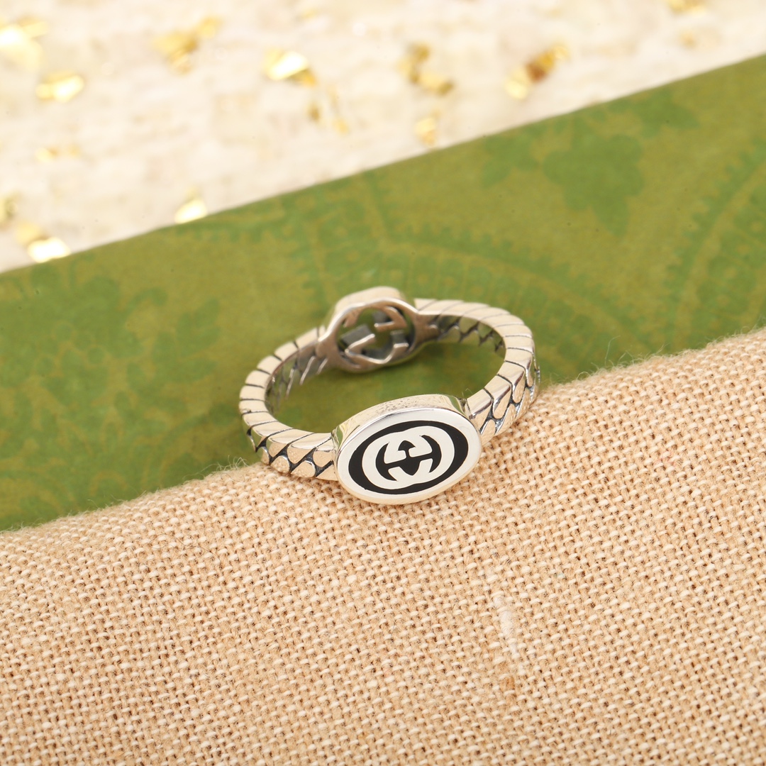 [TOP] GUCCI Running GG Ring -Sliver