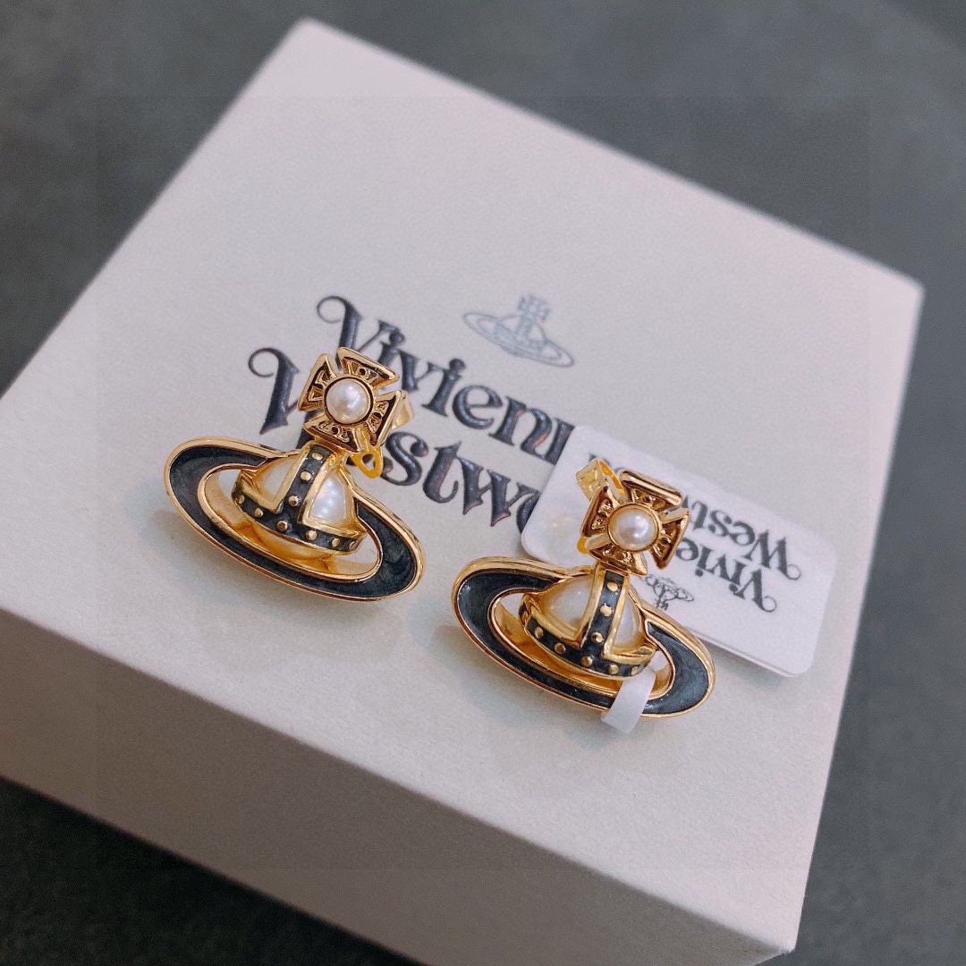 [TOP] Vivienne Westwood Saturn Earrings