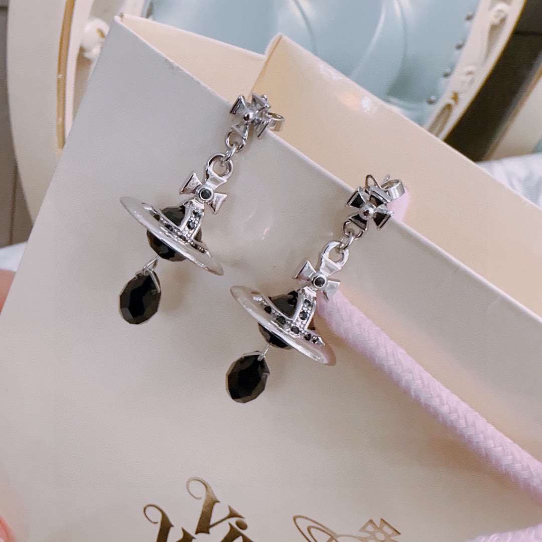 [TOP] Vivienne Westwood Saturn Earrings