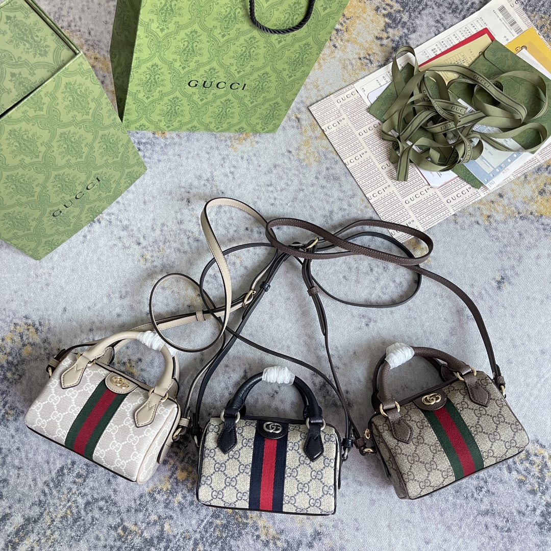 [TOP] GUCCI Classic Handbag 16.5x10x9cm - 3 Color