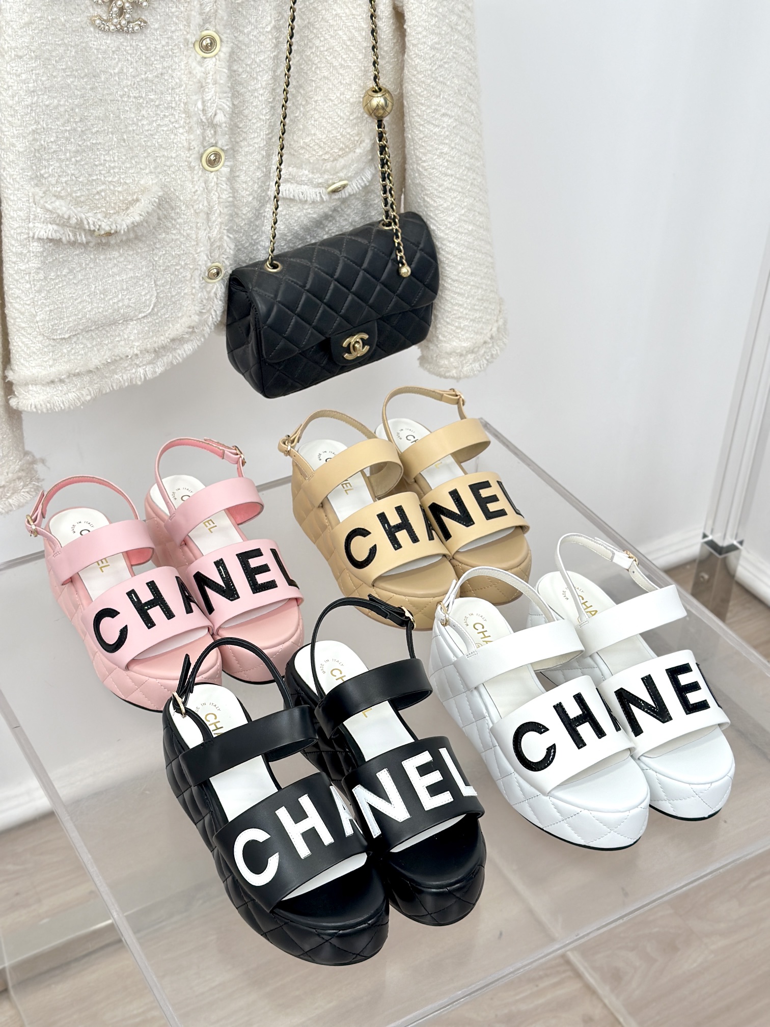 [TOP] CHANEL CC Thick Sole Pumps - 4 Color