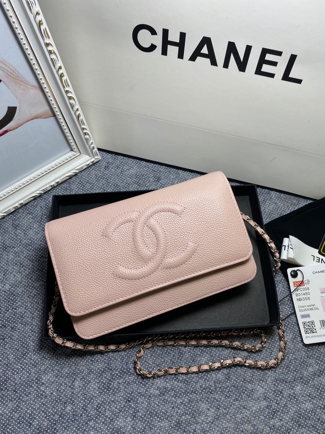 [TOP] CHANEL WOC Bag 19x12.5x3.5cm - 3 Color
