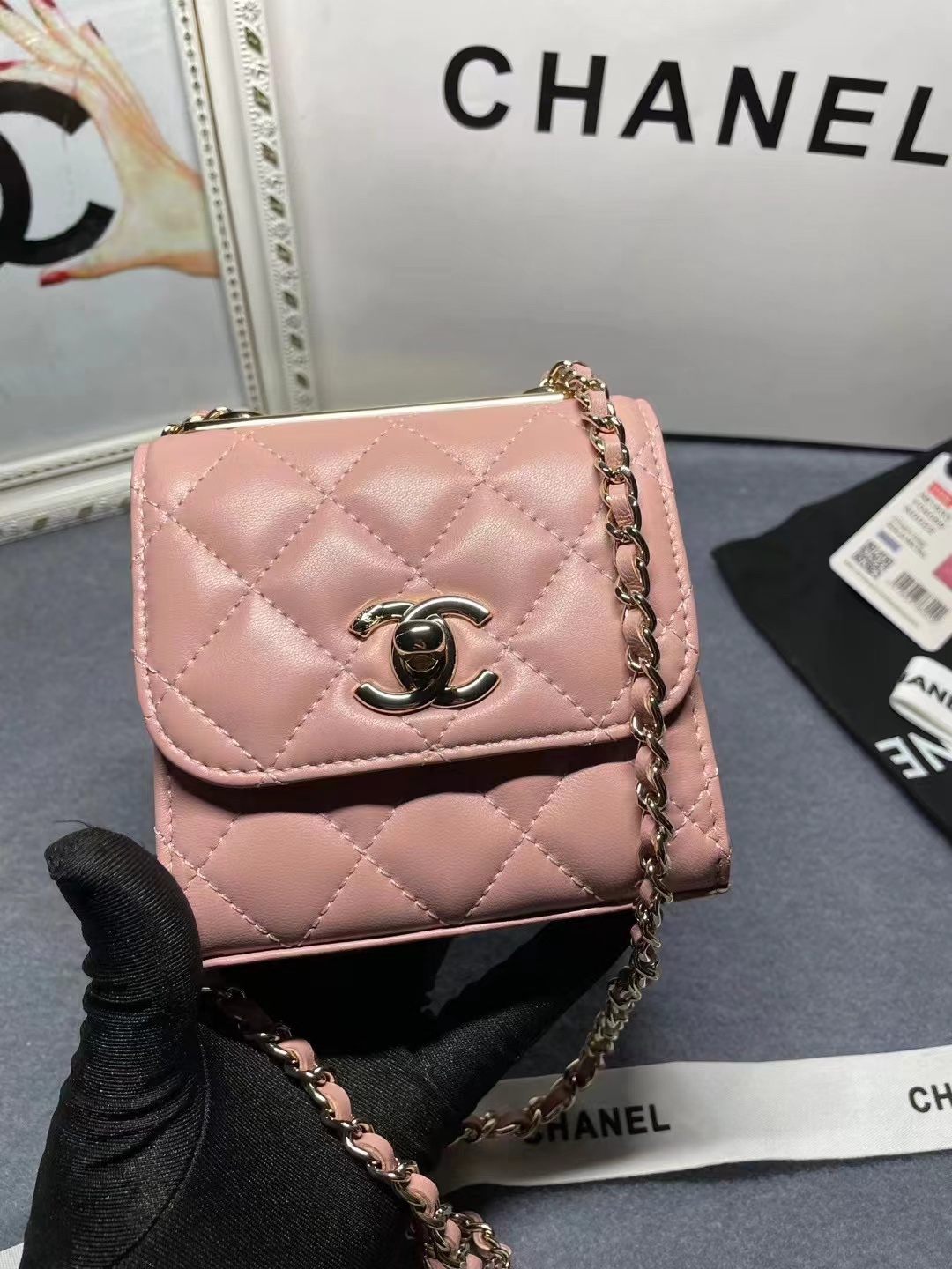 [TOP] CHANEL Mini Bag Lambskin 11x11x5cm - 9 Color