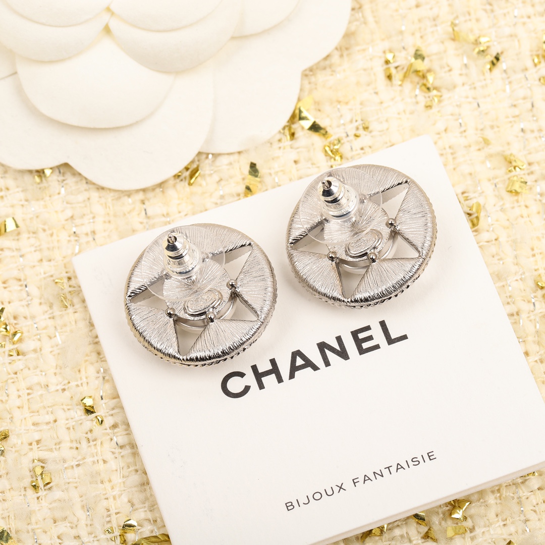 [TOP] CHANEL Star CC Earrings