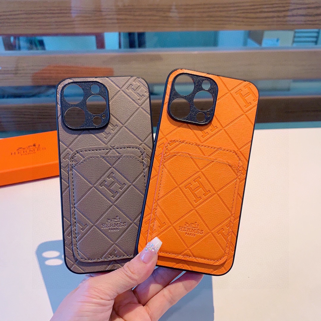[TOP] HERMES Iphone Phone Case - 2 Colors