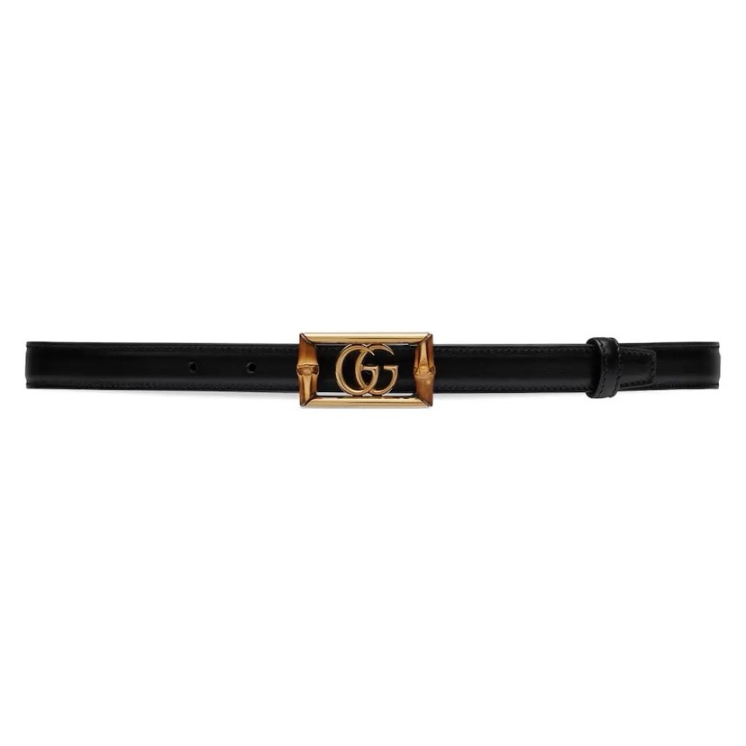 [TOP] GUCCI Calf Leather Belt Black - 2.0cm