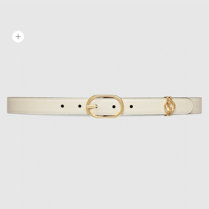 [TOP] GUCCI Oval Belt Buckle Belt - Two Colors - 2.5cm