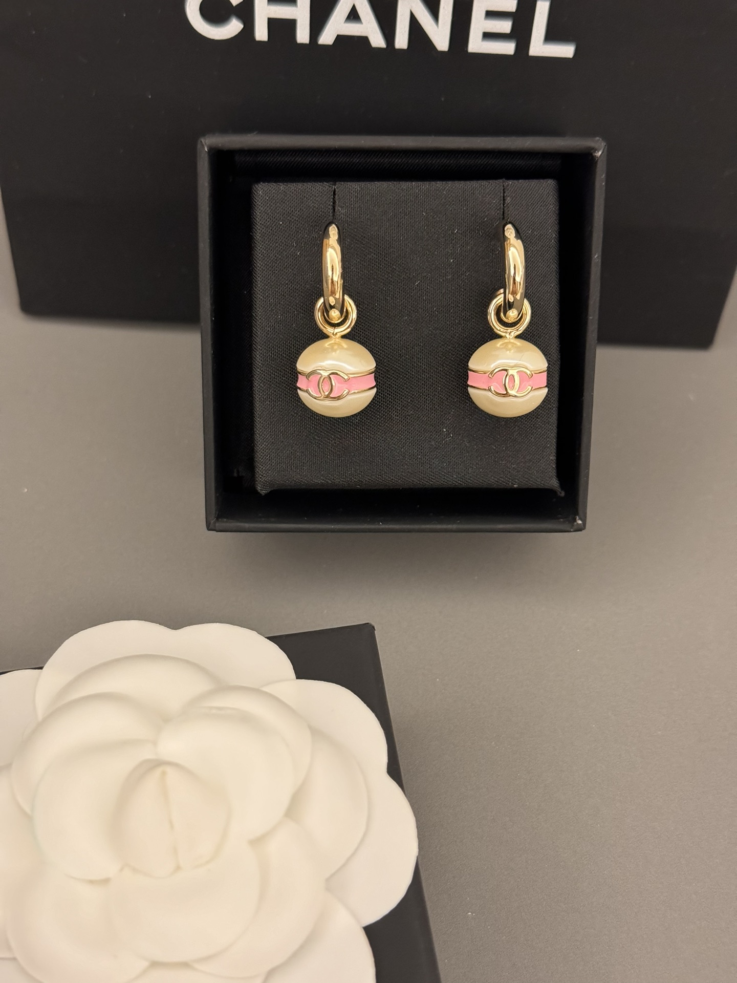 [TOP] CHANEL Pearl Earrings