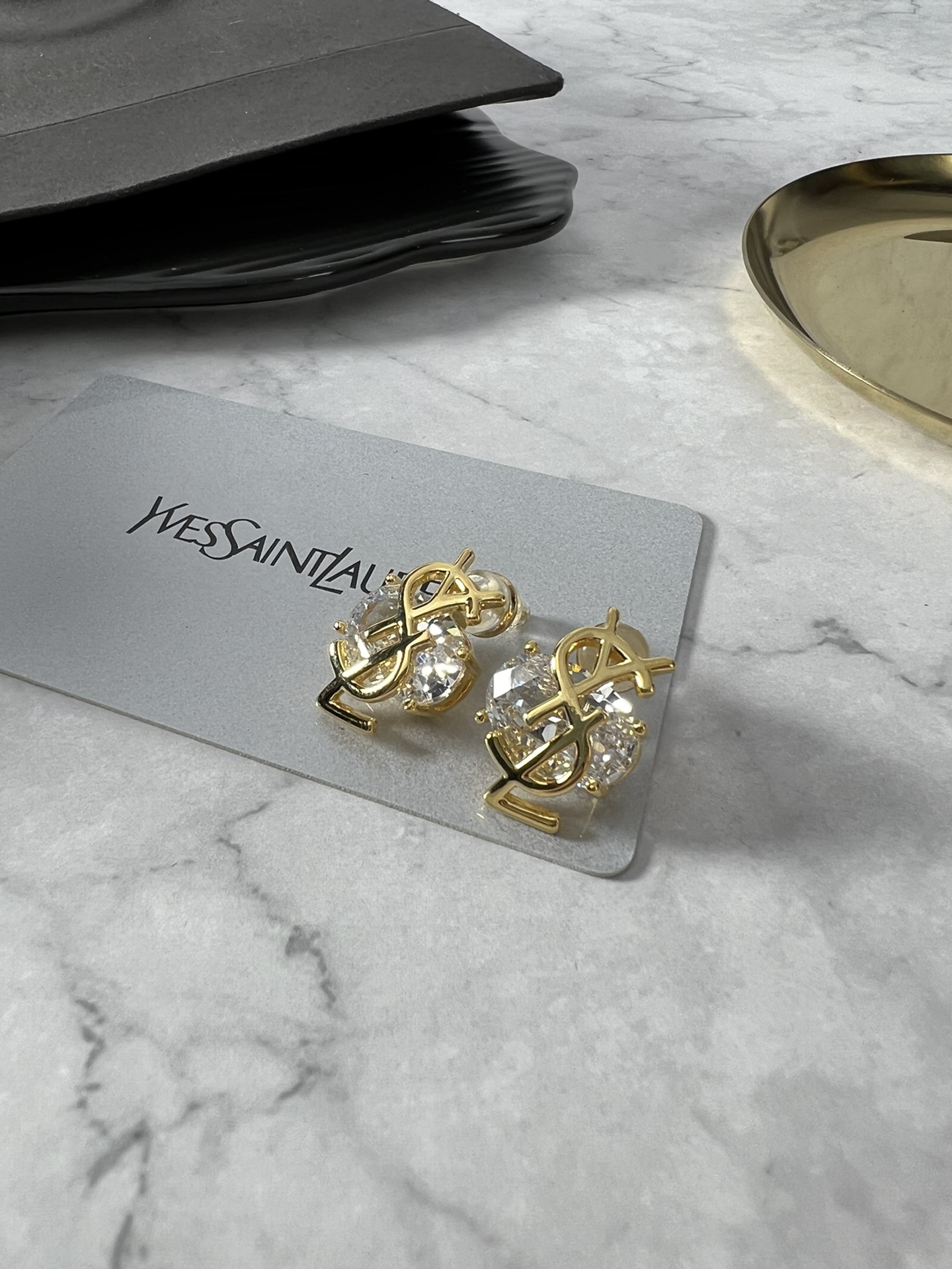 [TOP] Yves Saint Laurent YSL Earrings