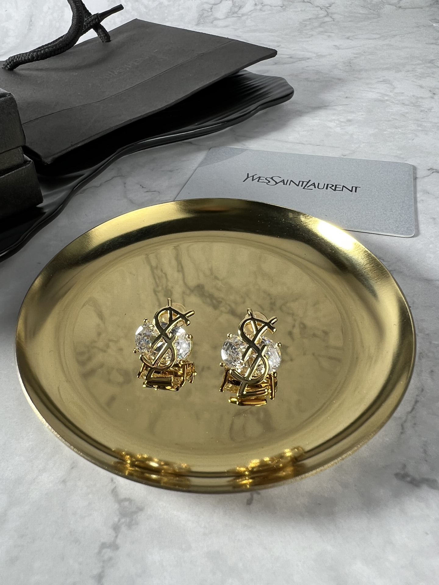[TOP] Yves Saint Laurent YSL Earrings