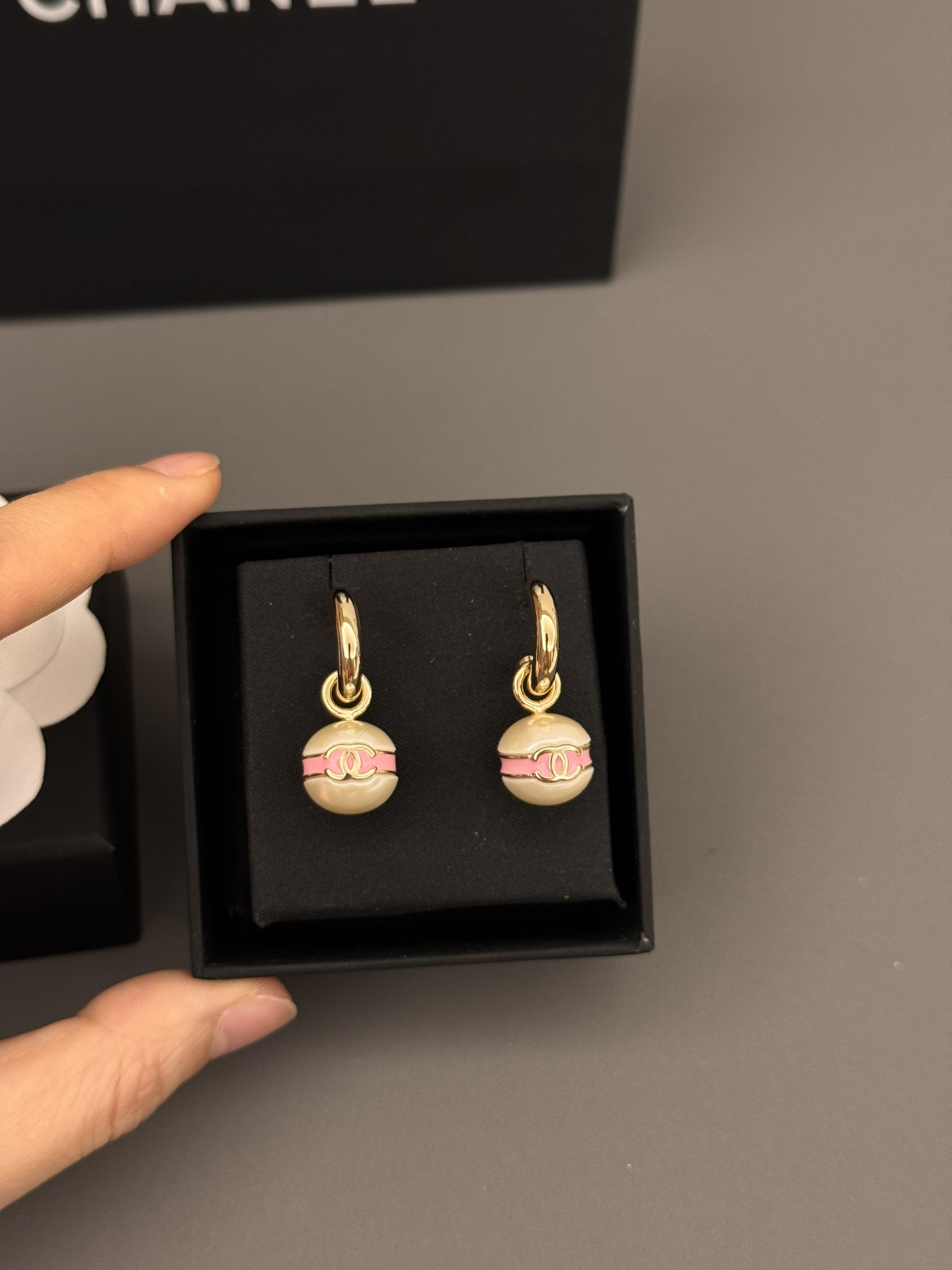[TOP] CHANEL Pearl Earrings