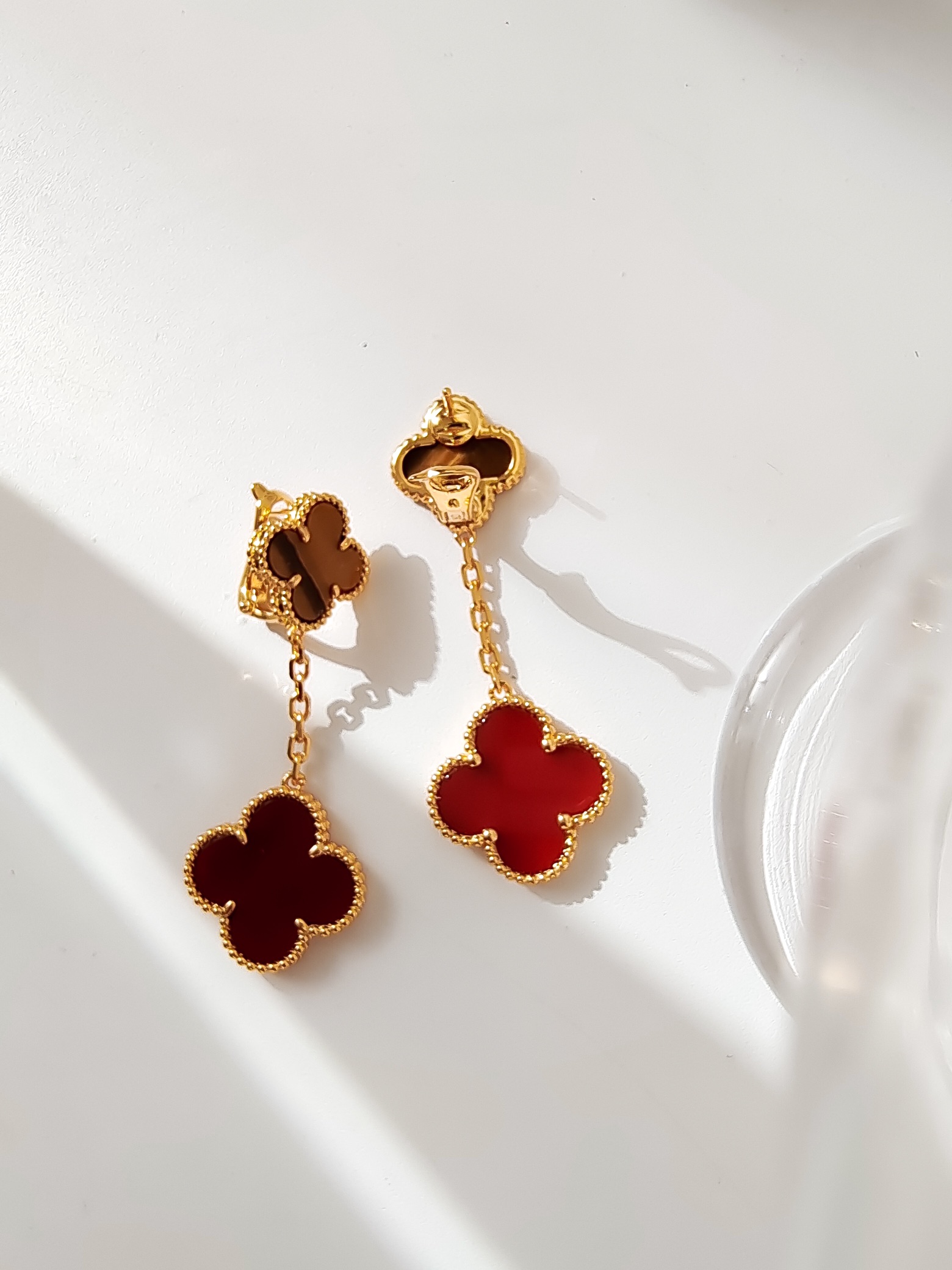 [TOP] Van Cleef & Arpels Earrings-Red