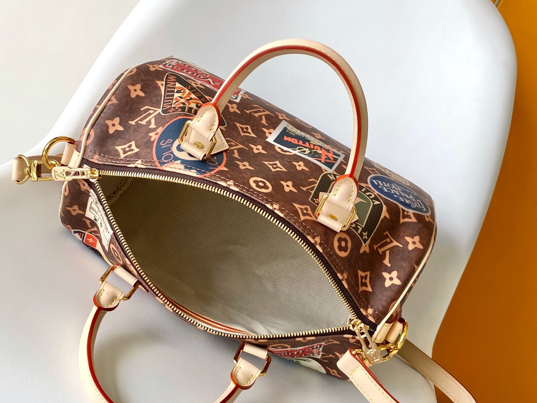 [TOP] Louis Vuitton LV Speedy Bandouliere 30 Bag 30x21x17cm - Brown
