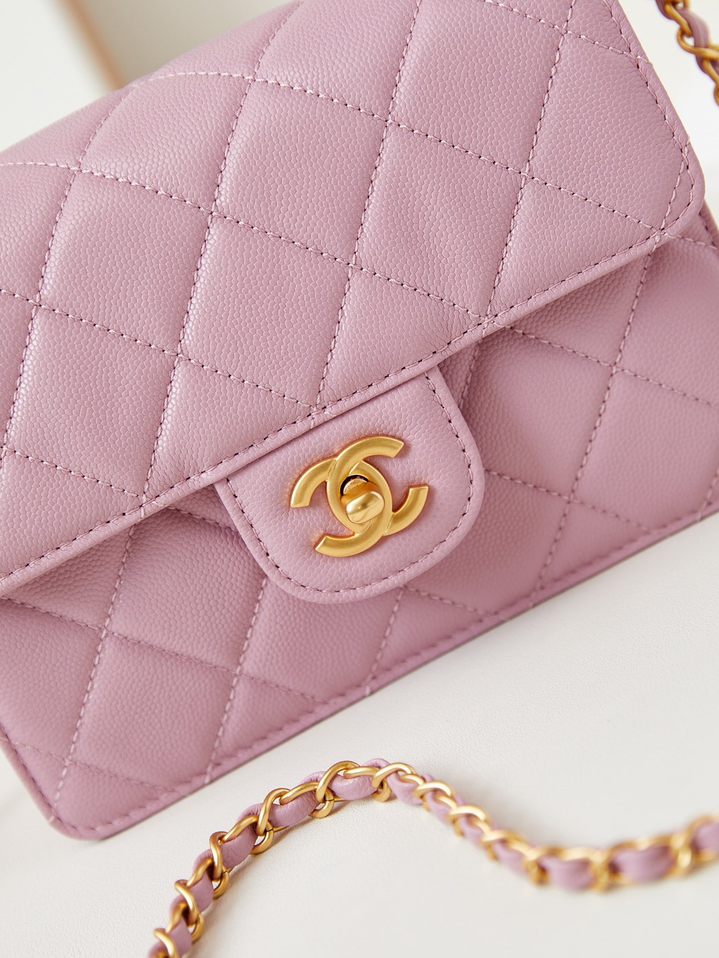 [TOP] CHANEL Handle Flab Bag 15x20x4cm/16x23x5cm - 3 Color