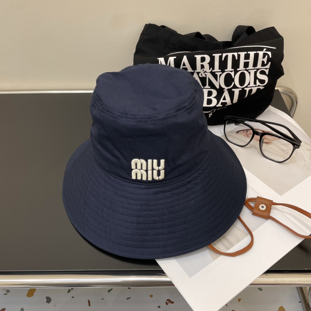 [TOP] Miu Miu Big Brimmed Fisherman's Hat - 3 Colors