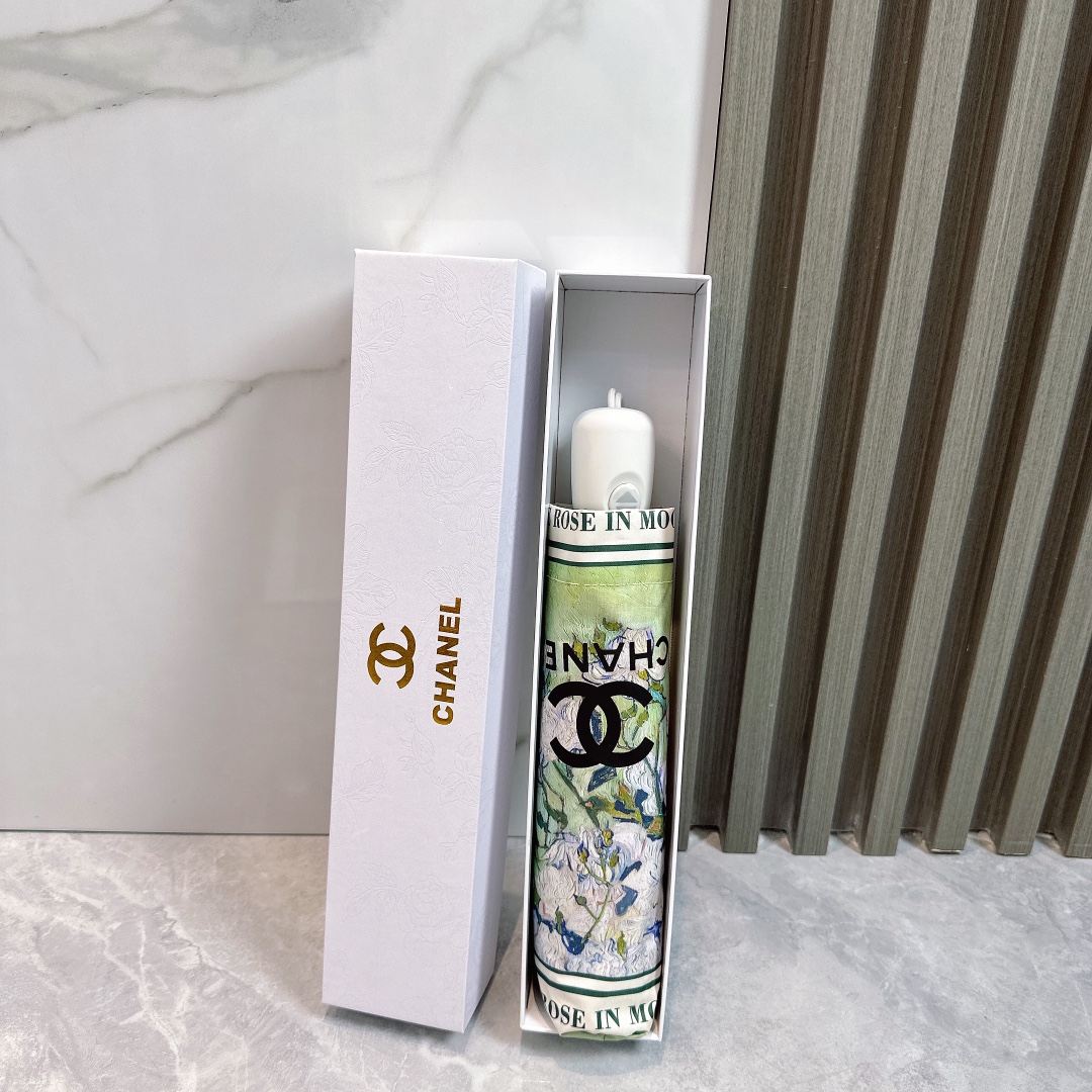 [TOP] CHANEL New Style Umbrella-Green