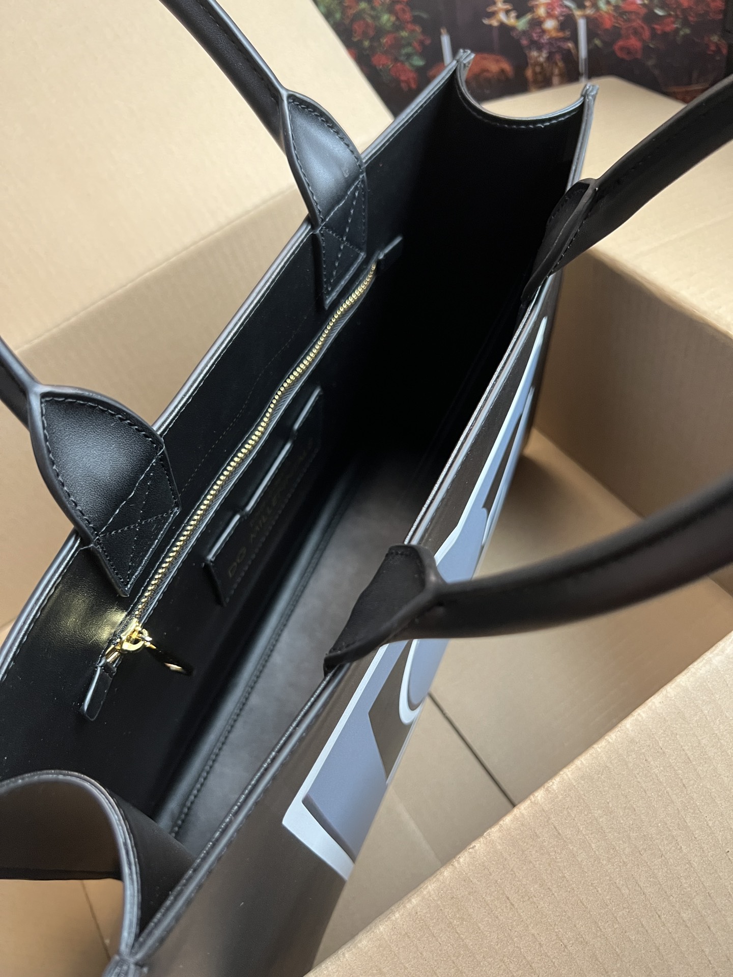 [TOP] Dolce & Gabbana D&G Handheld Cowhide Tote Bag 37×28×11.5cm