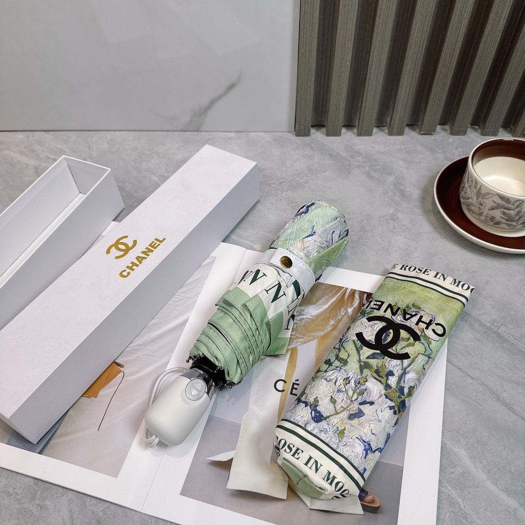 [TOP] CHANEL New Style Umbrella-Green