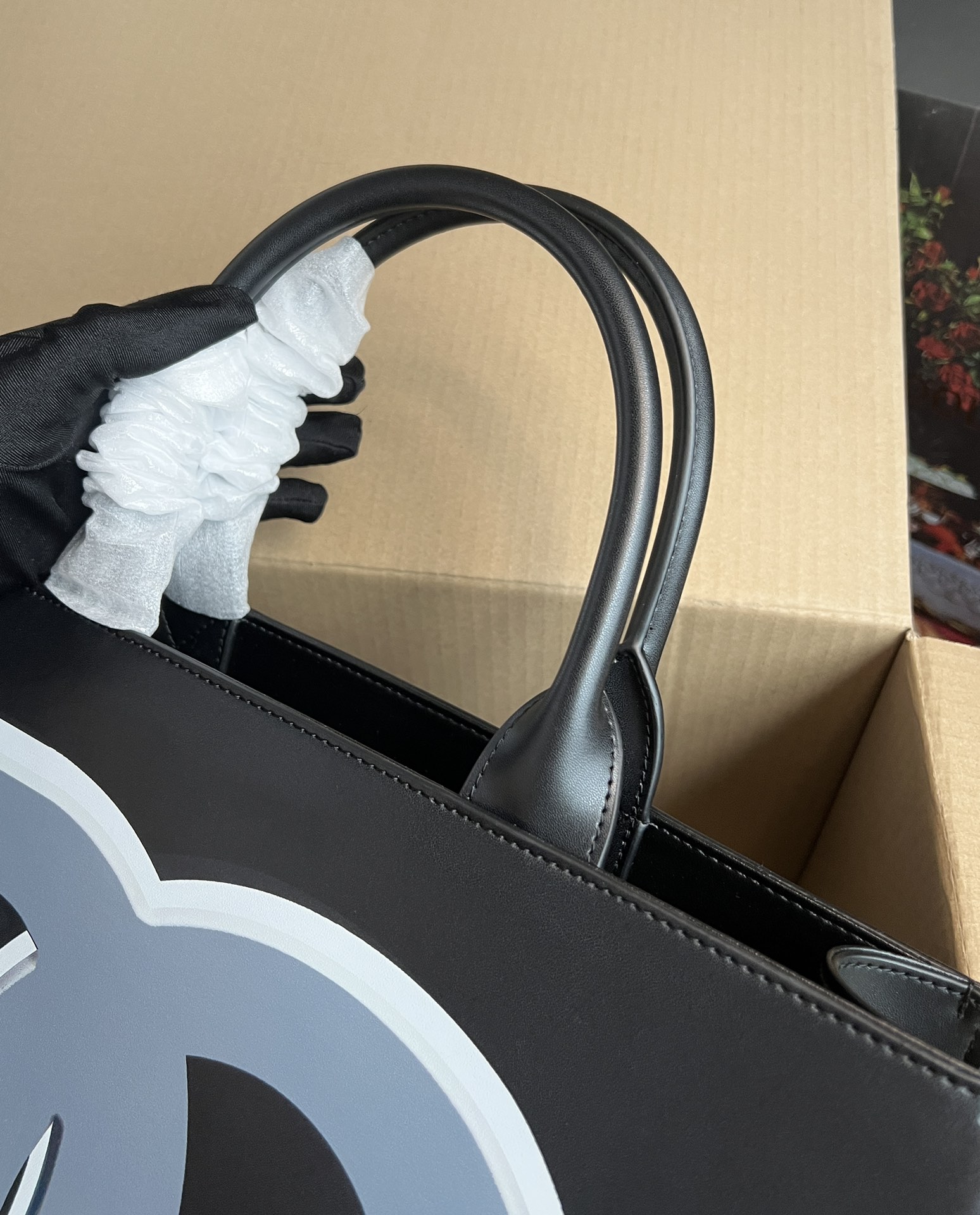 [TOP] Dolce & Gabbana D&G Handheld Cowhide Tote Bag 37×28×11.5cm