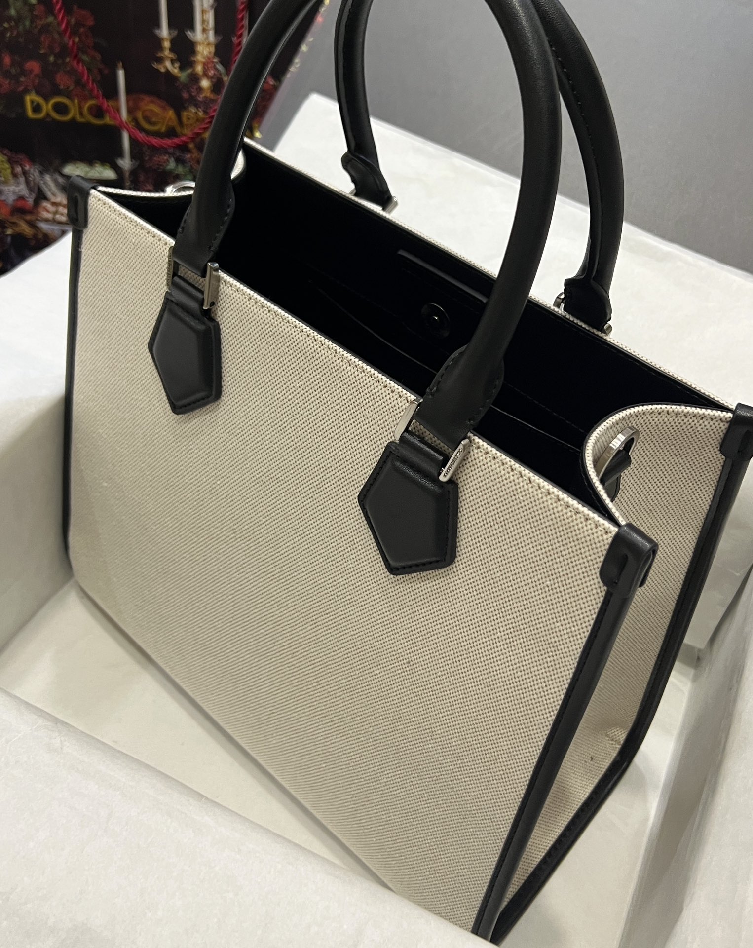 [TOP] Dolce & Gabbana D&G Handheld Tote Bag 31x27x16cm