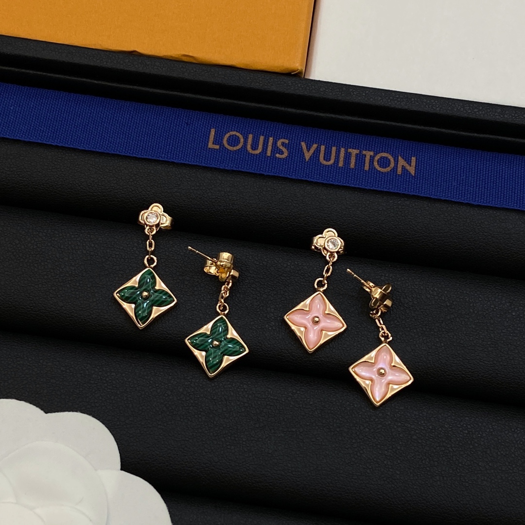 [TOP] Louis Vuitton LV Pendant Earrings-2 Colors