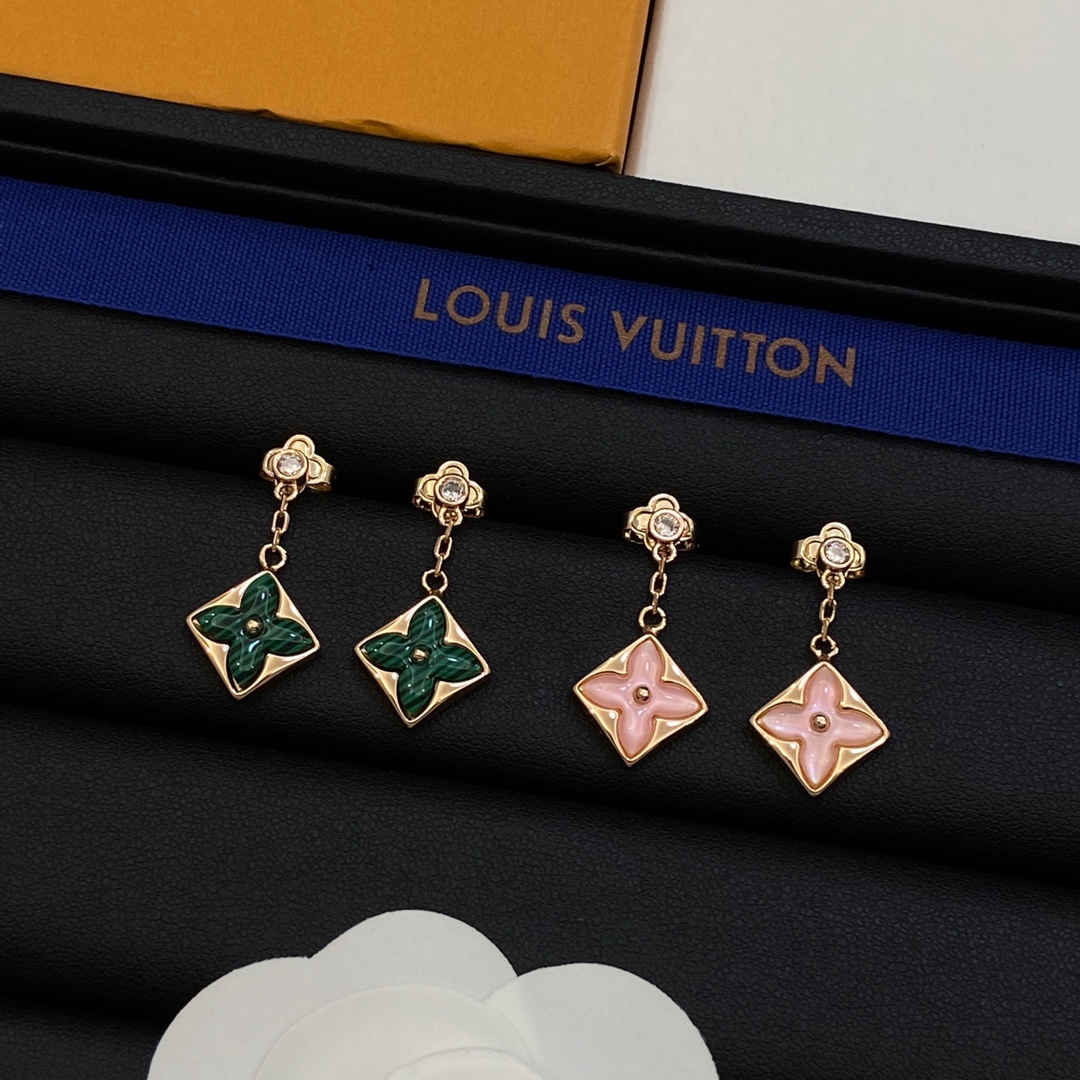 [TOP] Louis Vuitton LV Pendant Earrings-2 Colors