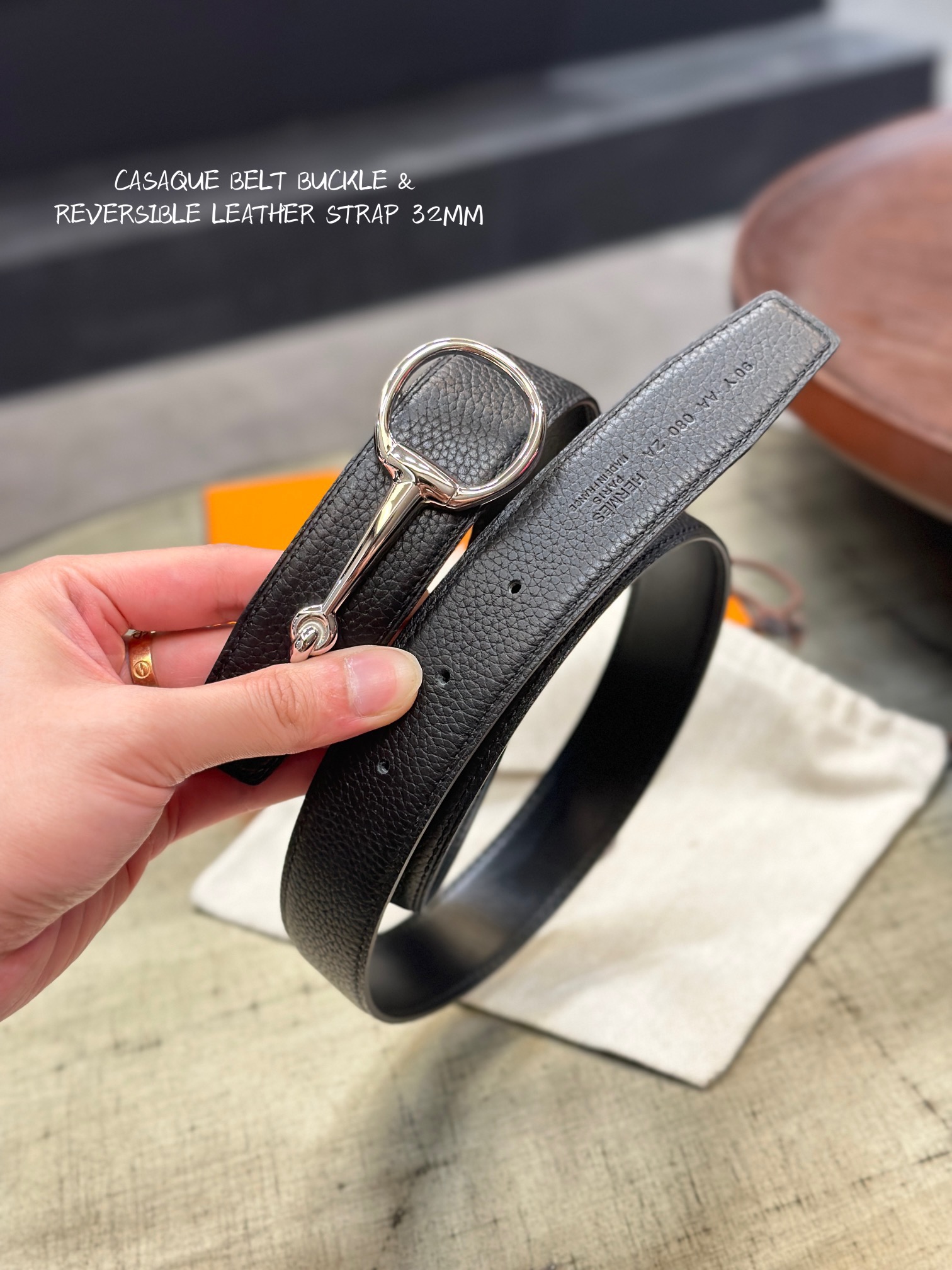 [TOP] HERMES Flippable Belt 3.8CM