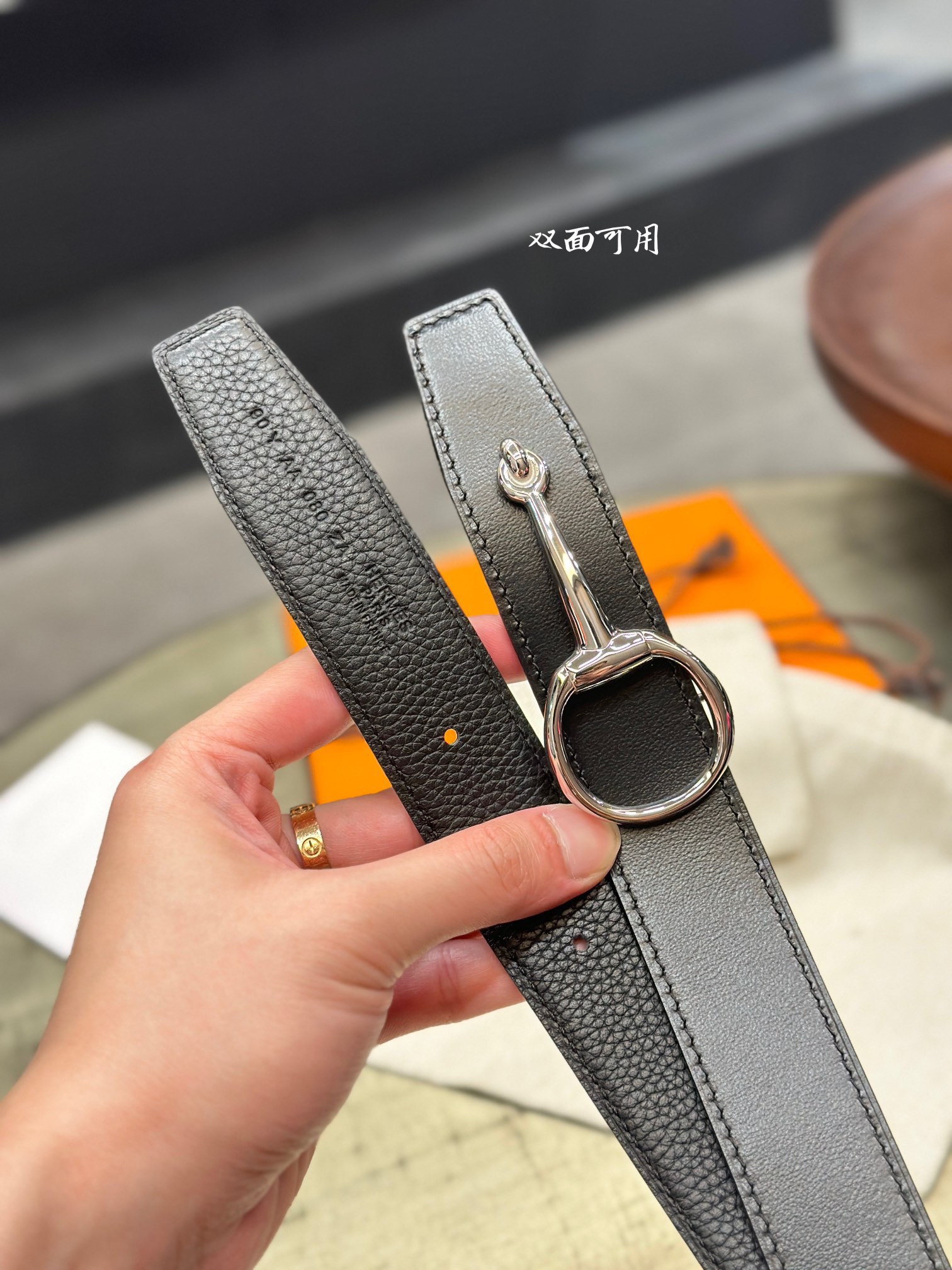[TOP] HERMES Flippable Belt 3.8CM