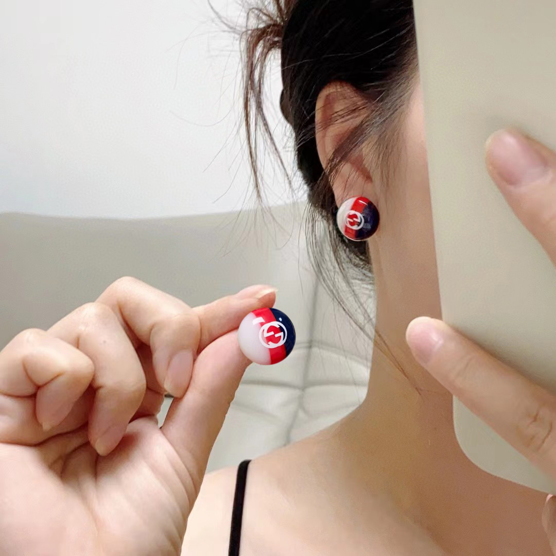 [TOP] GUCCI Colored Beads Earrings