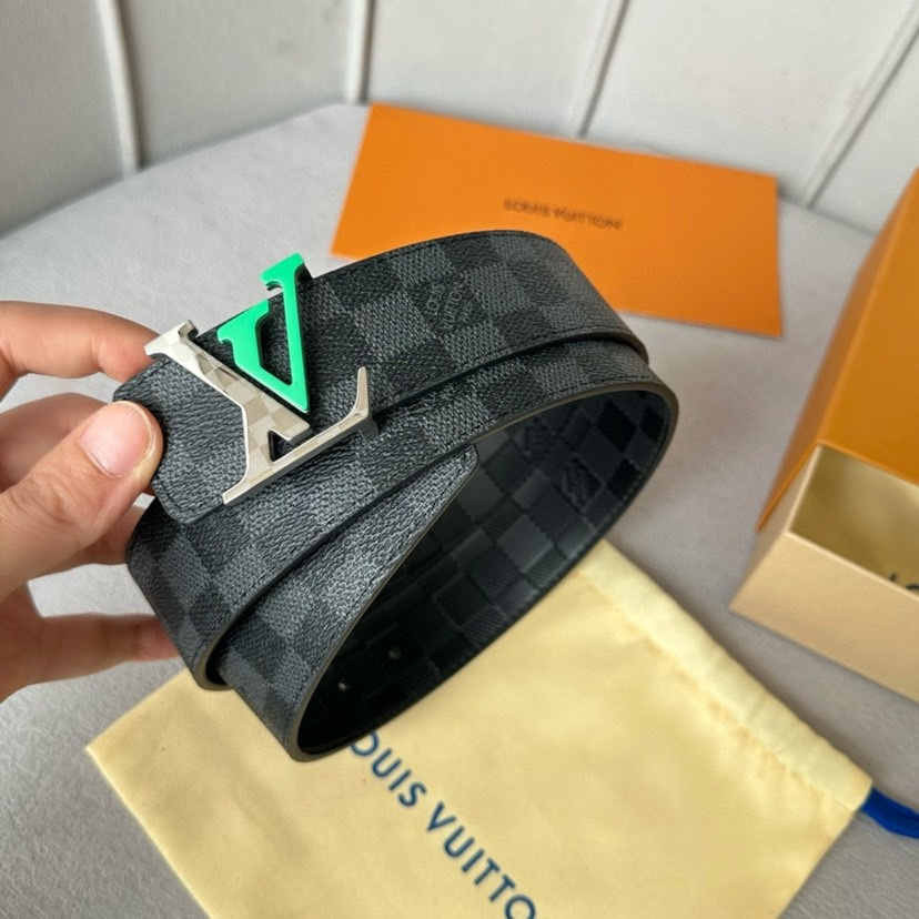 [TOP] Louis Vuitton LV Calf Leather Beltt - 4.0CM