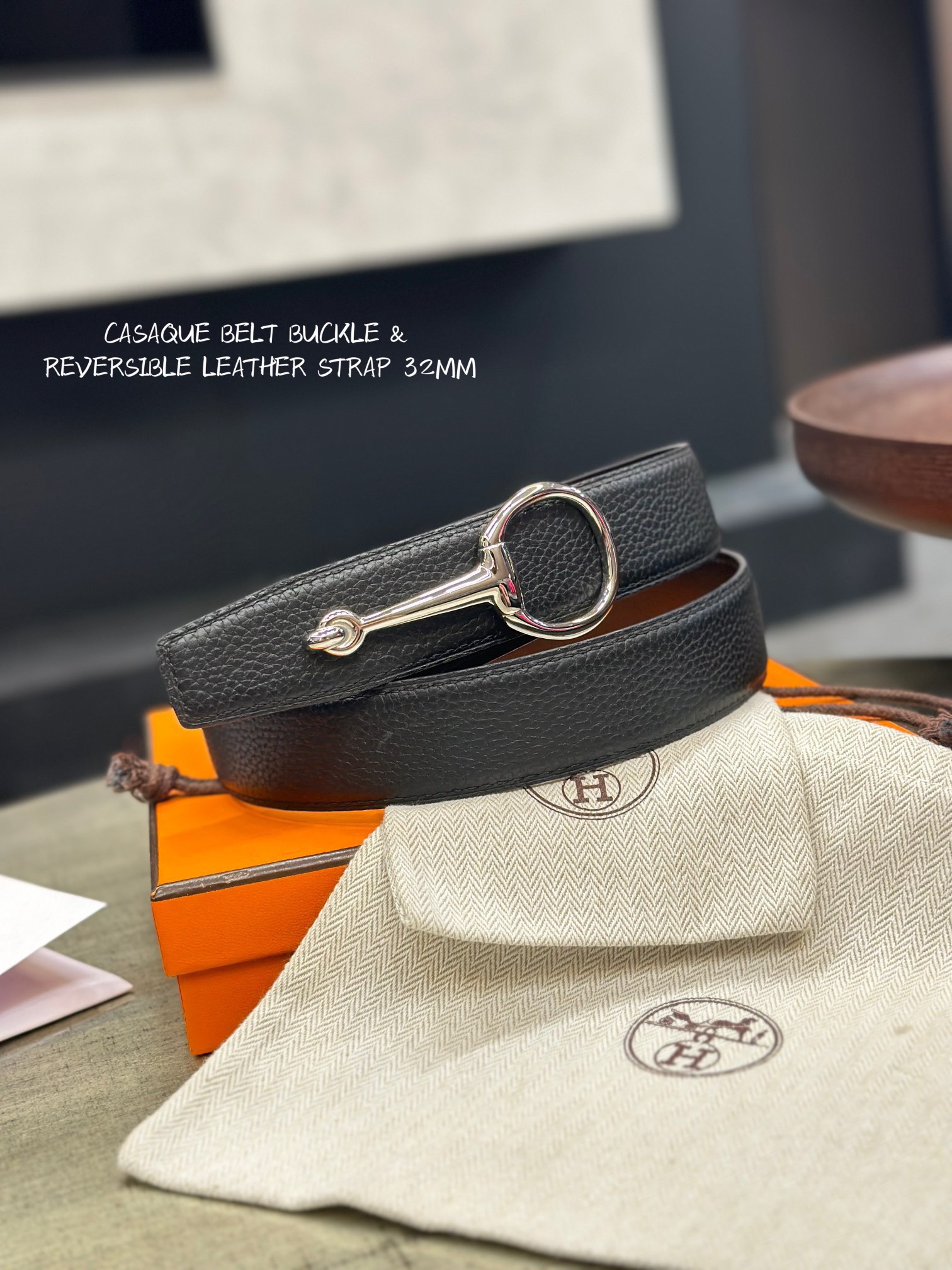 [TOP] HERMES Flippable Belt 3.8CM