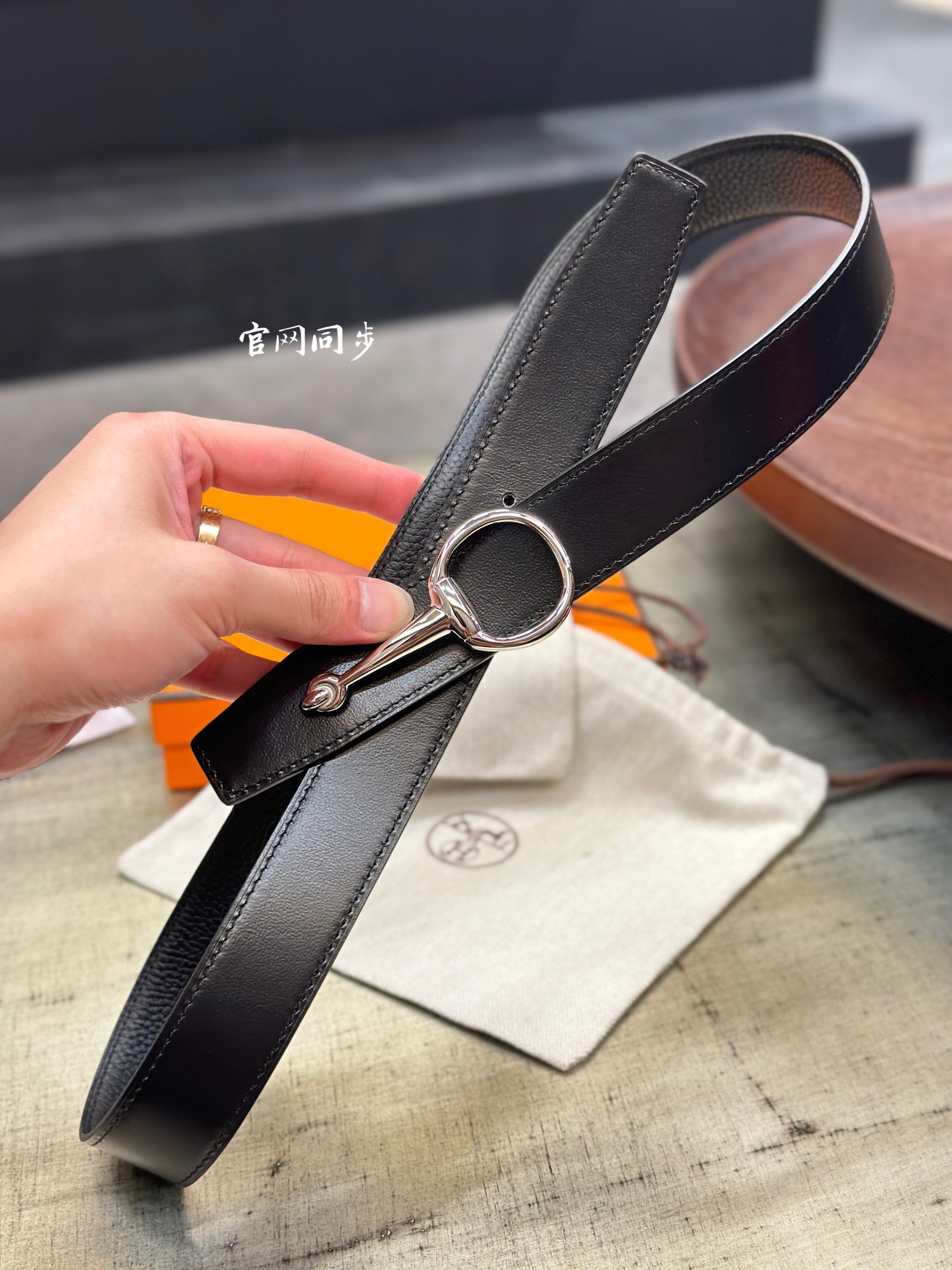 [TOP] HERMES Flippable Belt 3.8CM