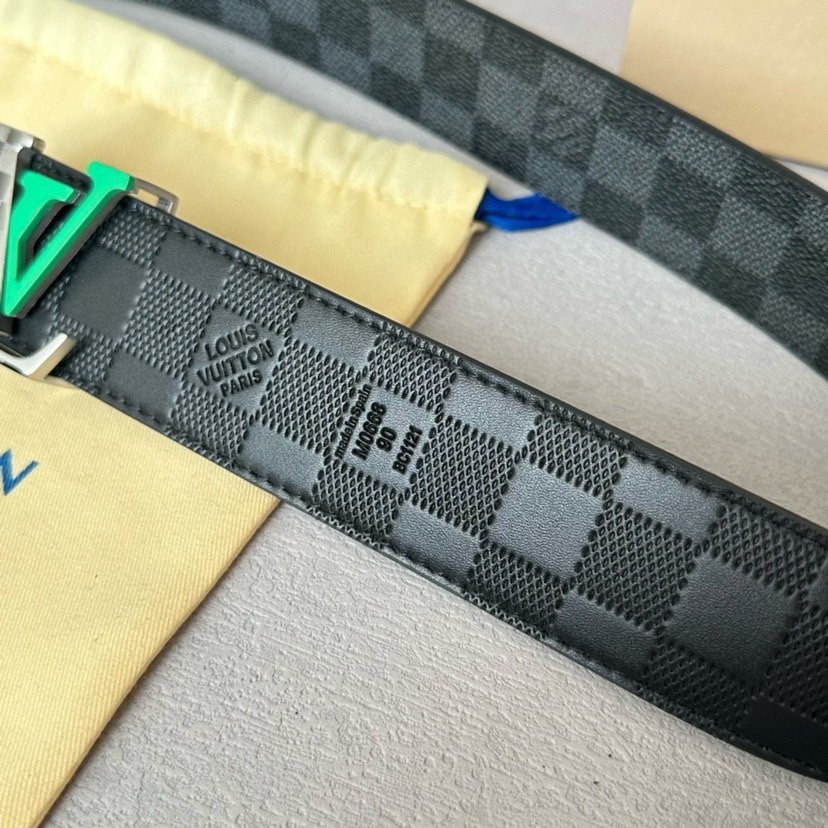 [TOP] Louis Vuitton LV Calf Leather Beltt - 4.0CM