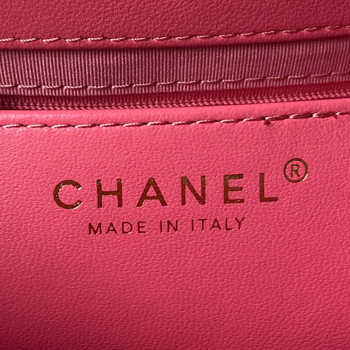 [TOP] CHANEL CC Lambskin Bag 17.5x20x5cm - Pink